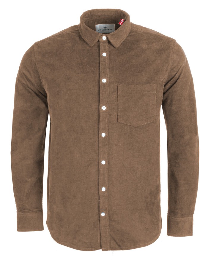 Afbeelding van KS2788277 Johan Corduroy 962 Raw Umber - Heren Overhemd - Kronstadt